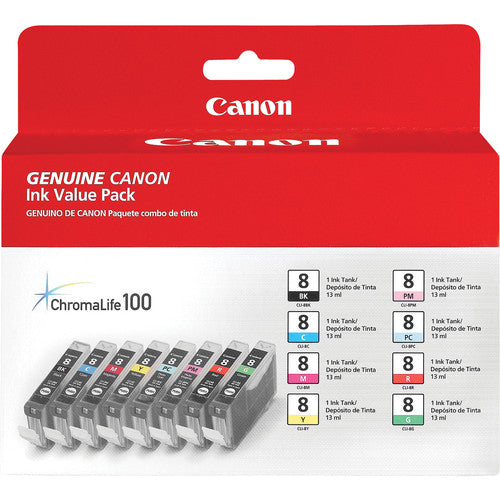 Buy Canon Cli-8 8 Color Multi Ink Pack front
