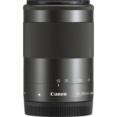 Canon EF-M 55-200mm f/4.5-6.3 IS STM Lens - Black