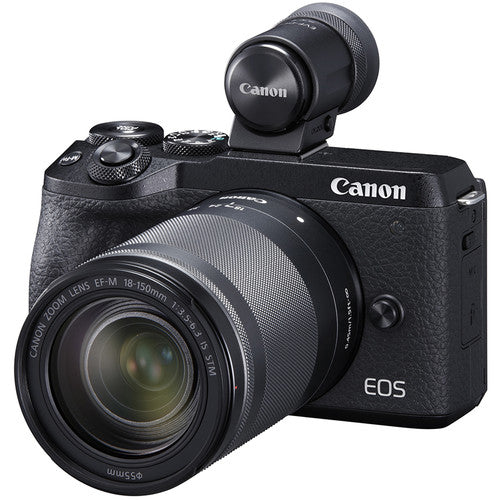 Buy Canon EOS M6 Mark II Mirrorless Digital Camera with 18-150mm Lens and EVF-DC2 Viewfinder front