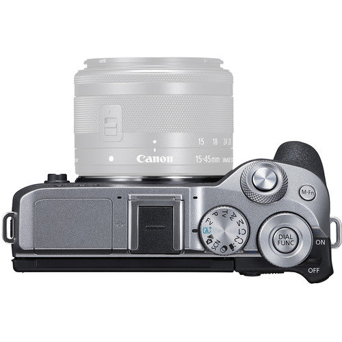 Canon EOS M6 Mark II Mirrorless Digital Camera (Body Only) - Silver