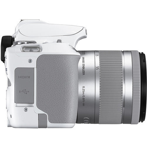 Buy Canon EOS Rebel SL3 DSLR Camera with 18-55mm Lens White side