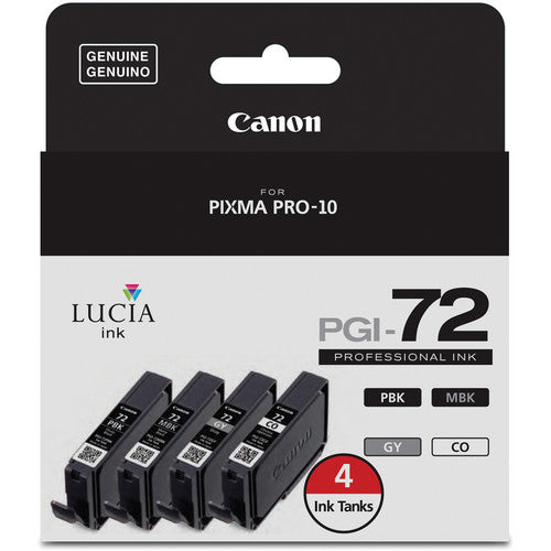 Canon PGI-72 3 Mono + 1 Chroma Optimizer Ink Tank Pack