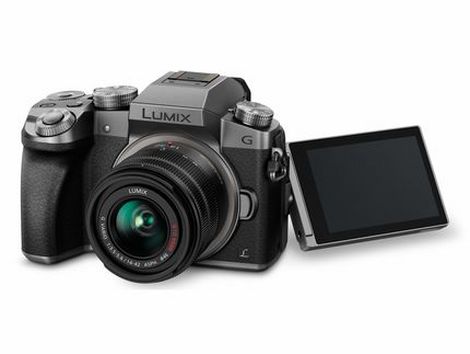 Panasonic Lumix G7 Mirrorless Camera with 14-42mm Lens (Silver)