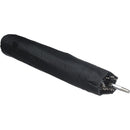 Westcott Convertible Compact Collapsible Umbrella - Optical White Satin With Removable Black Cover (43'')