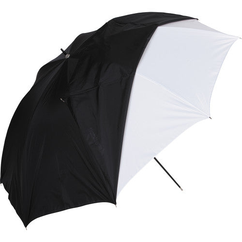 Buy WESTCOTT CONVERTIBLE UMBRELLA - OPTICAL WHITE SATIN WITH REMOVABLE BLACK COVER (32'')