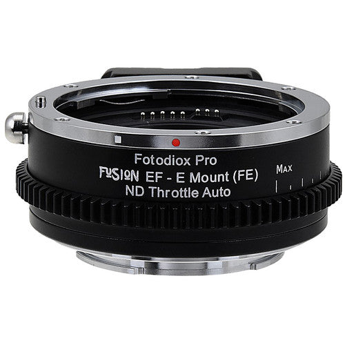 Vizelex Fusion ND Throttle Lens Mount Adapter from Fotodiox Pro - Canon EOS EF Lens to Sony NEX E-Mount