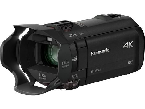 Panasonic HC-VX981K Ultra HD Camcorder with Wi-Fi Twin Camera and 4K Photo  Features (Black)