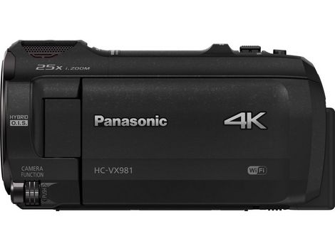 Panasonic HC-VX981K Ultra HD Camcorder with Wi-Fi Twin Camera and 4K P
