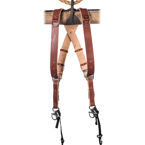Buy HoldFast Gear Money Maker Two-Camera Harness with Silver Hardware English Bridle, Chestnut, Medium front