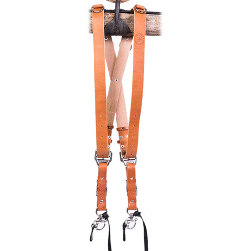 Buy HoldFast Gear Money Maker Two-Camera Harness with Silver Hardware (English Bridle, Tan, Medium)
