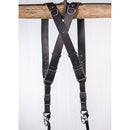 HoldFast Gear Money Maker Two-Camera Harness (Water Buffalo, Black, Small Size)