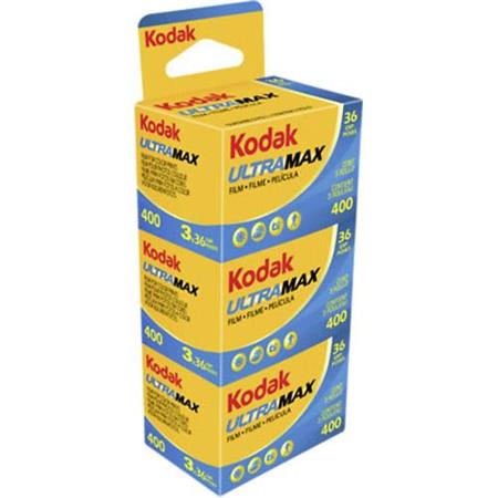 BUy Kodak Kodacolor Ultra Max 400 GC Color Negative Film ISO 400, 35mm Size, 36 Exposure, 3-Pack