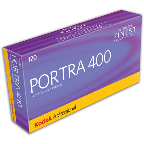 KODAK PROFESSIONAL PORTRA 400 FILM, 120, 5-PACK