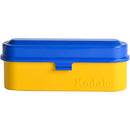 Kodak Steel 135 Film Case (Blue Lid-Yellow Body)