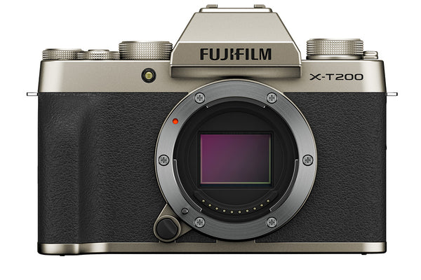 FUJIFILM X-T200 Mirrorless Digital Camera (Body Only, Gold)