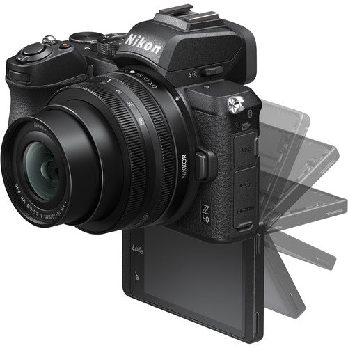 Buy Nikon Z 50 DX-format Mirrorless Camera Body w/ NIKKOR Z DX 16-50mm f/3.5-6.3 VR & NIKKOR Z DX 50-250 side