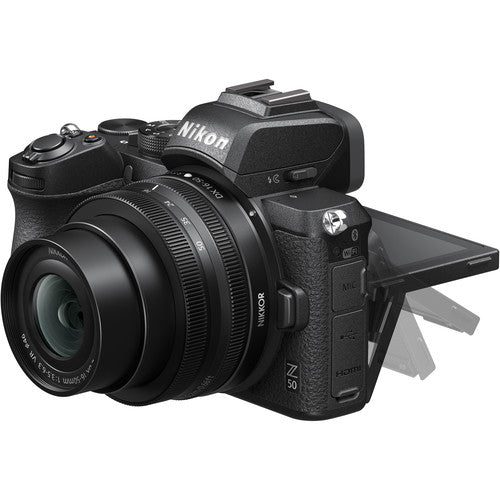 Buy Nikon Z 50 DX-format Mirrorless Camera Body w/ NIKKOR Z DX 16-50mm f/3.5-6.3 VR side