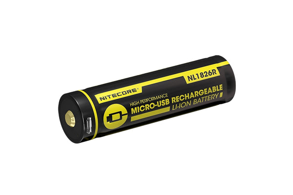 Nitecore 2600mAh 3.6V Protected Li-ion Battery with Micro-USB Charging Port