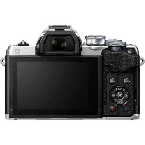 Buy Olympus OM-D E-M10 Mark IV Mirrorless Camera Silver back