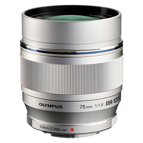 Olympus M.Zuiko 75mm f/1.8 Lens - Silver