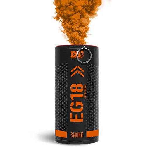 Enola Gaye EG18 High Output Wire Pull Smoke Grenade-Orange