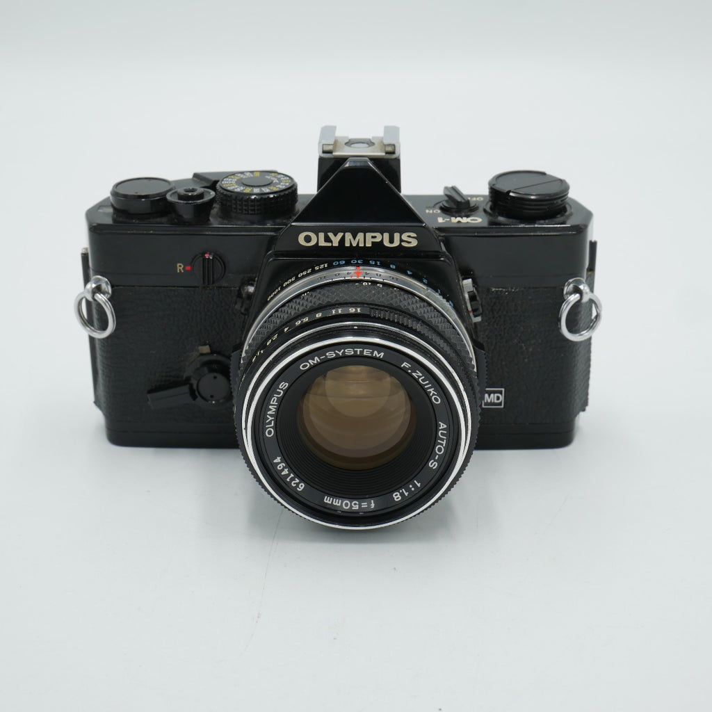 Olympus OM-1 35mm SLR Film Camera with 50mm F/1.7 Lens used