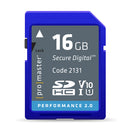 ProMaster SDHC 16GB Performance 2.0 UHS-1 Memory Card