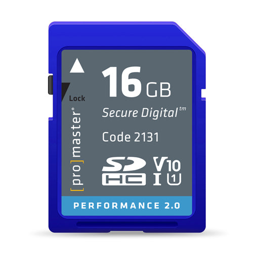 ProMaster SDHC 16GB Performance 2.0 UHS-1 Memory Card