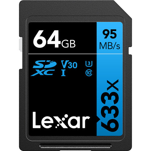 Buy Lexar 633X U3 Sdhc/Sdxc 64Gb Memory Card front