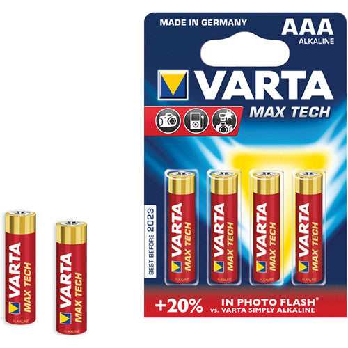 BUY Varta AAA Max Tech Alkaline Battery (4-Pack)