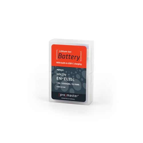 ProMaster LI-ION Battery For Nikon EN-EL15C With USB-C Charging