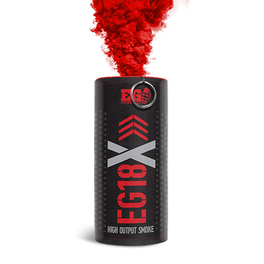 Enola Gaye EG18X High Output Wire Pull Smoke Grenade-Red