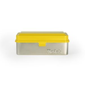 Kodak Steel 120-135 Film Case (Yellow Lid-Silver Body)