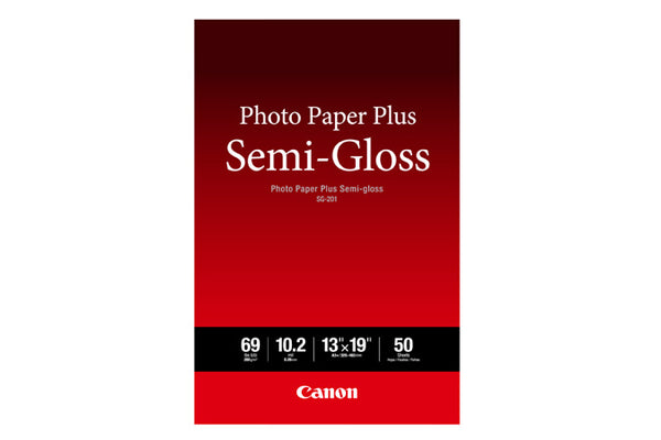 Canon Photo Paper Semi-Gloss (SG-201) 13”x19” 50 Sheets