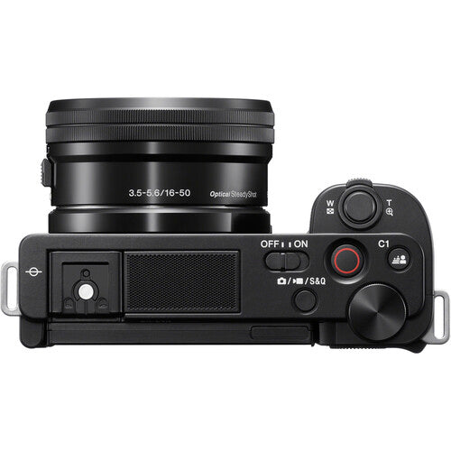 Sony Alpha ZV-E10 Mirrorless Camera with 16-50mm Lens (Black)