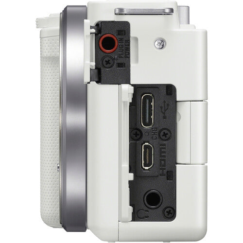 Buy Sony ZV-E10 Mirrorless Camera White side