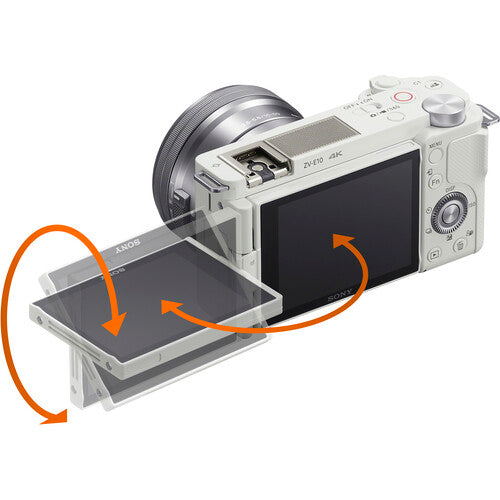 Buy Sony ZV-E10 Mirrorless Camera White back