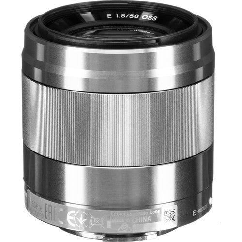 Sony E 50mm f/1.8 OSS Lens - Silver