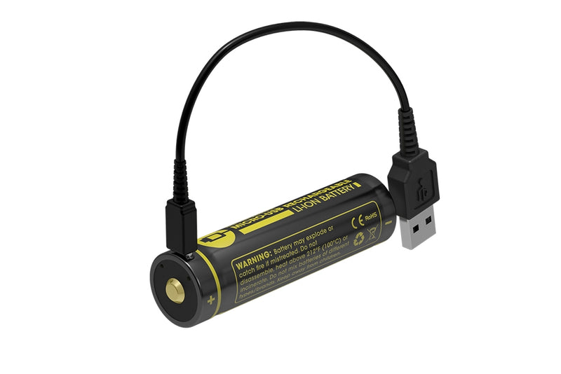 Nitecore 2600mAh 3.6V Protected Li-ion Battery with Micro-USB Charging Port