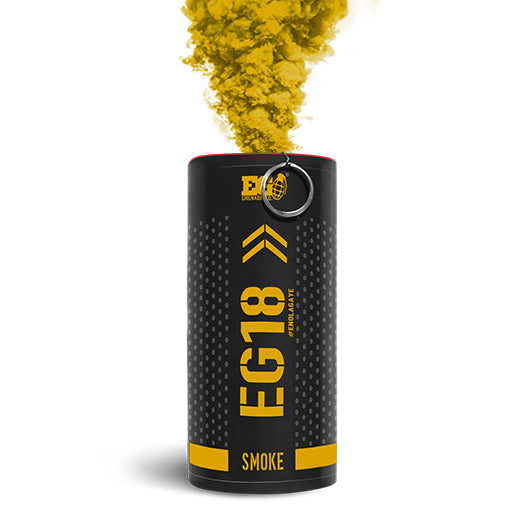 Enola Gaye EG18 High Output Wire Pull Smoke Grenade-Yellow